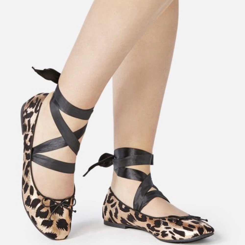 BRAND NEW Leopard Ballerina Loafers
